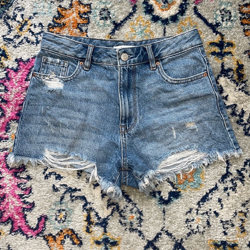PacSun size 25 high rise festival jean shorts